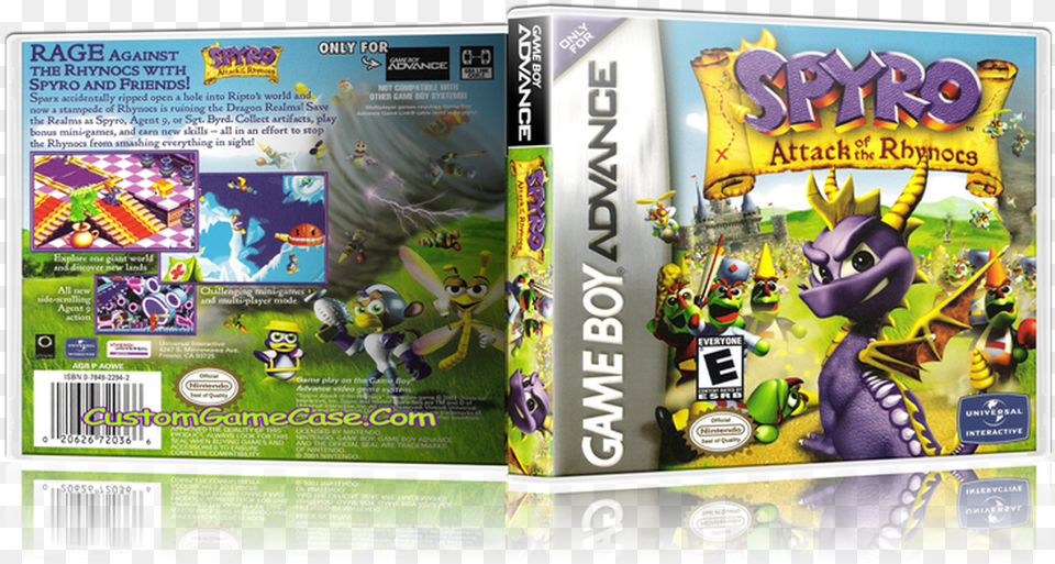 Spyro Attack Of The Rhynocs Spyro Attack Of The Rhynocs Game Boy Advance, Advertisement, Poster, Baby, Person Free Png Download