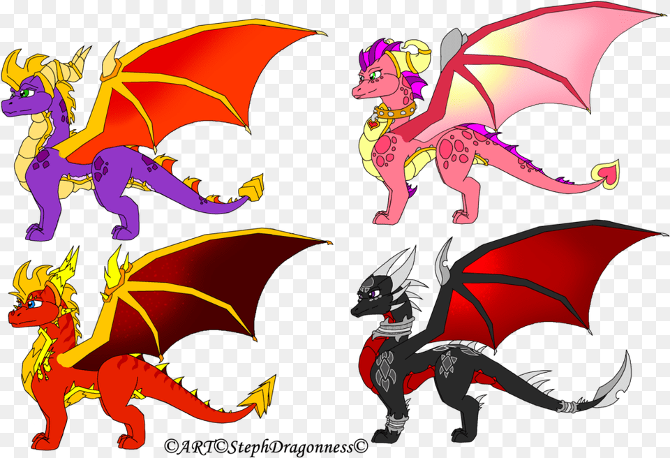 Spyro Ember Flame Cynder By Stephdragonness Spyro The Spyro Ember And Flame, Dragon, Baby, Person, Face Png
