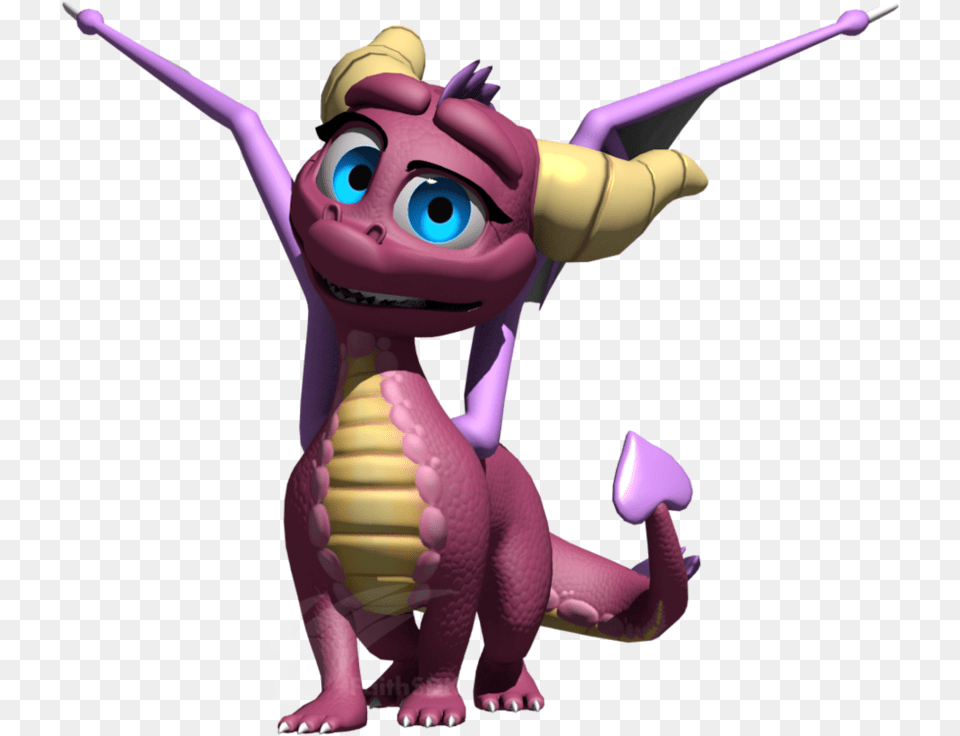 Spyro Hero39s Tail Ember, Toy, Purple, Cartoon Free Png Download