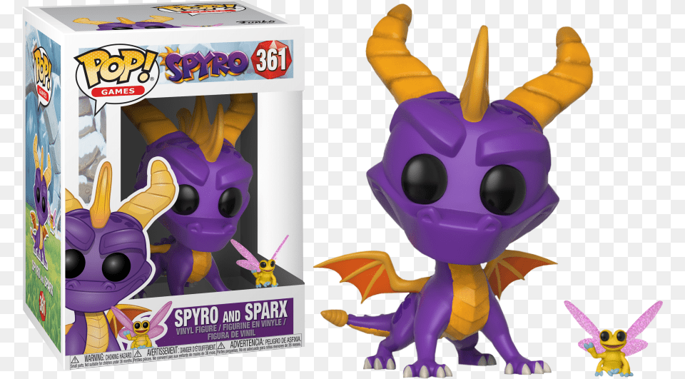 Spyro Spyro The Dragon Funko Pop, Purple, Plush, Toy, Baby Free Transparent Png