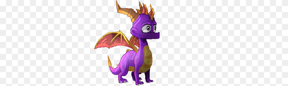 Spyro Spyro The Dragon Pixel Free Png Download