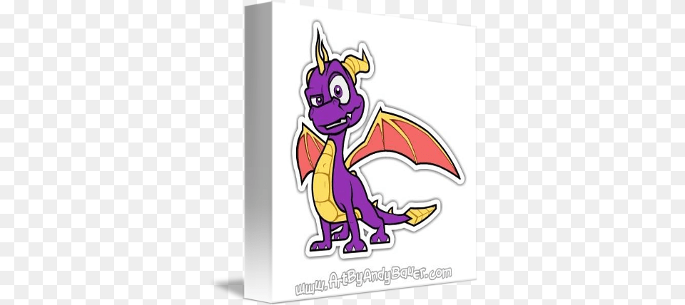 Spyro The Dragon By Andy Bauer Cartoon, Purple Png Image