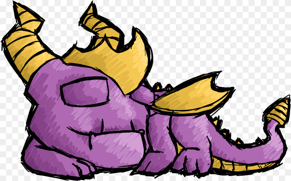 Spyro The Dragon Cartoon, Purple, Baby, Person, Art Png Image