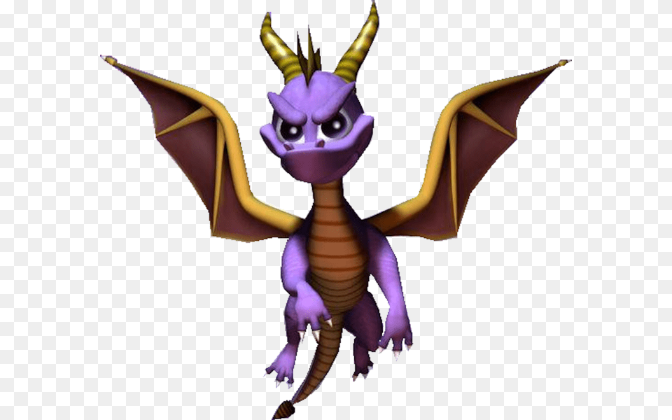 Spyro The Dragon Flying, Purple, Person Free Png