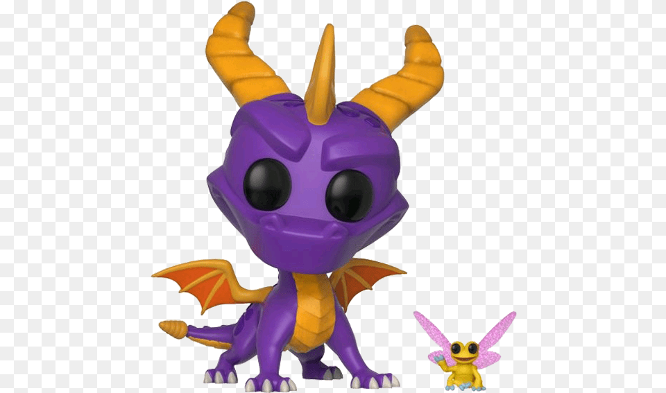 Spyro The Dragon Funko Pop Crash Bandicoot, Purple, Toy Png Image