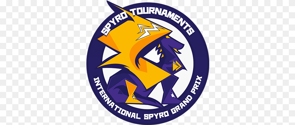 Spyro The Dragon Speedrun Tournaments Emblem, Logo, Symbol, Can, Tin Png Image