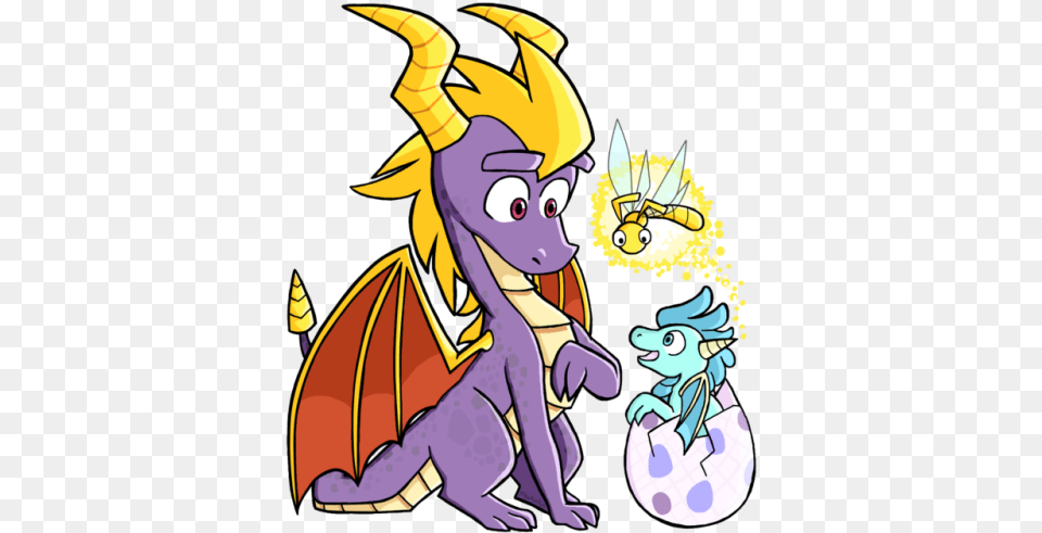 Spyro The Dragon Spyro Drawing, Baby, Person, Book, Comics Png