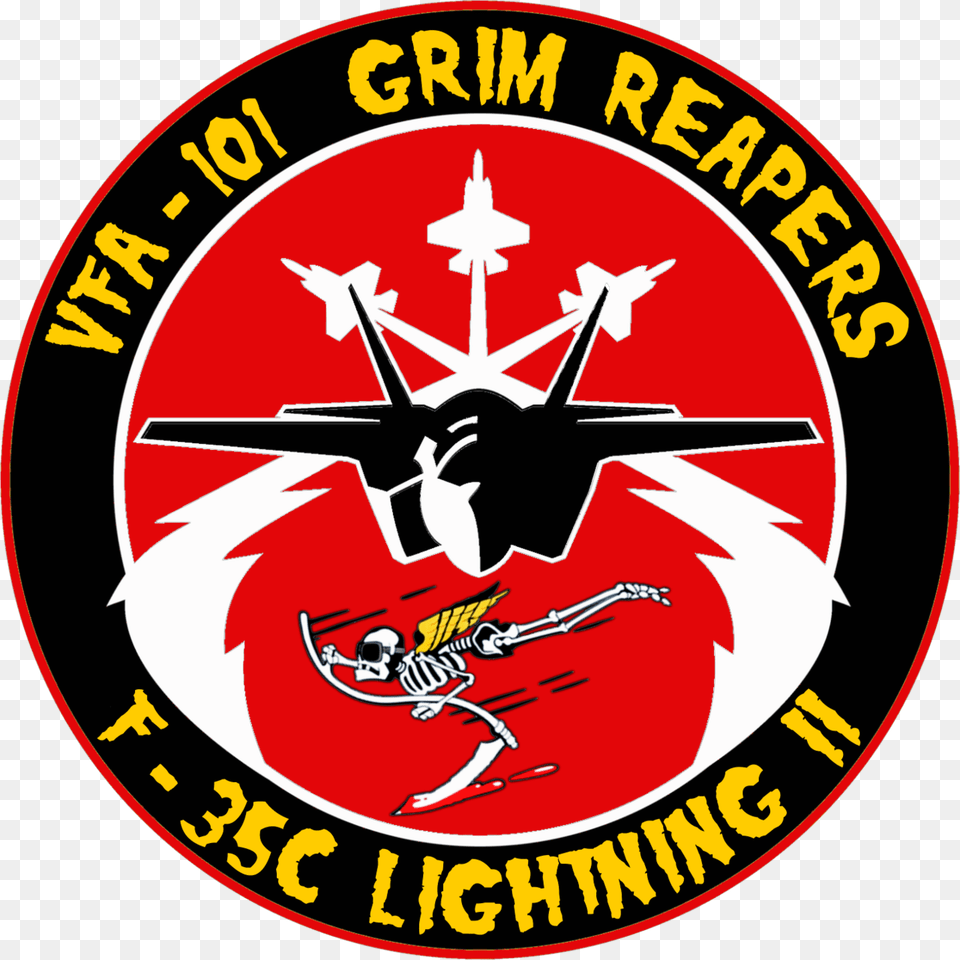 Squadron Grim Reapers, Emblem, Symbol, Logo Free Transparent Png