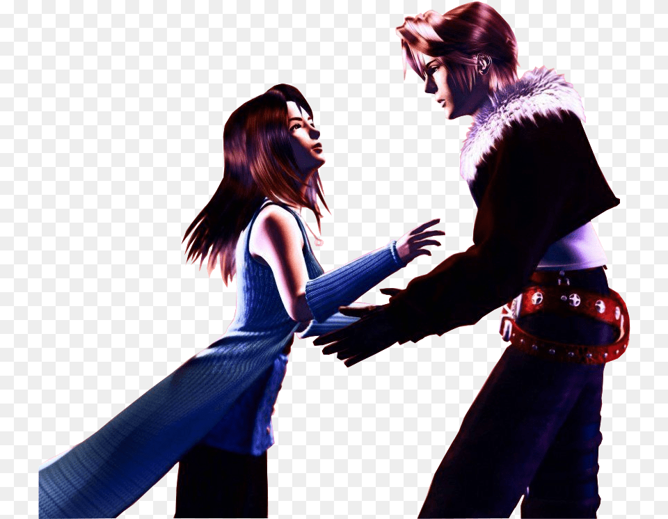 Squall Amp Rinoa Final Fantasy 8 Squall E Rinoa, Adult, Person, Woman, Female Free Png