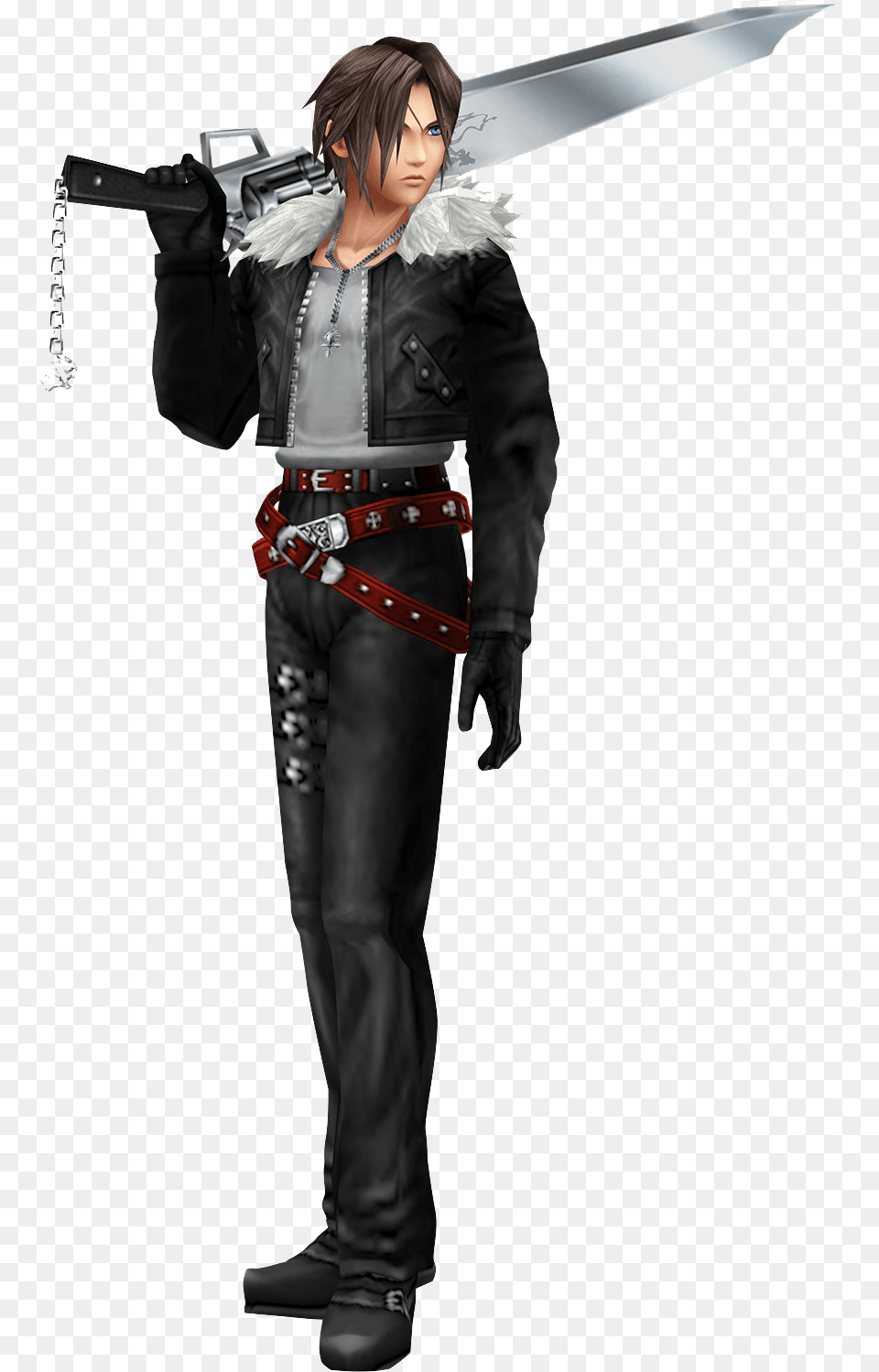 Squall Leonhart Background Final Fantasy Squall, Clothing, Costume, Person, Adult Png Image