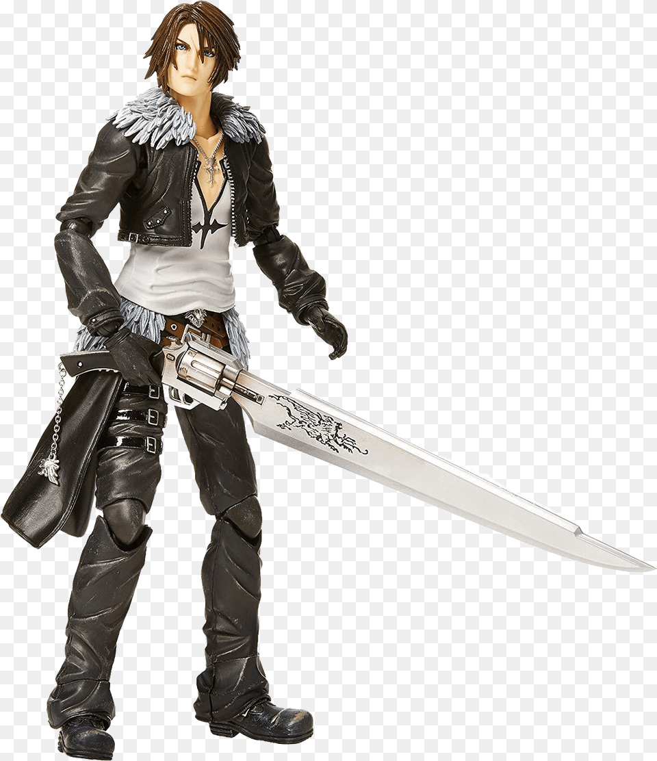 Squall Leonhart Pic Play Arts Squall Leonhart, Sword, Weapon, Blade, Dagger Free Png