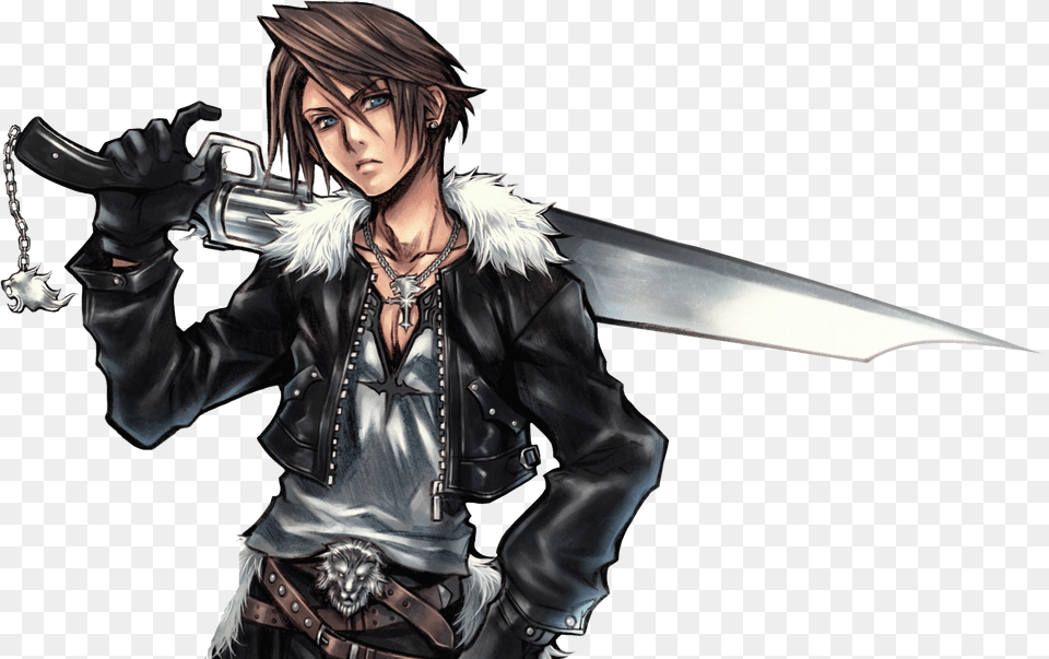 Squall Leonhart Transparent Image Final Fantasy Leon Squall, Adult, Publication, Person, Female Free Png Download