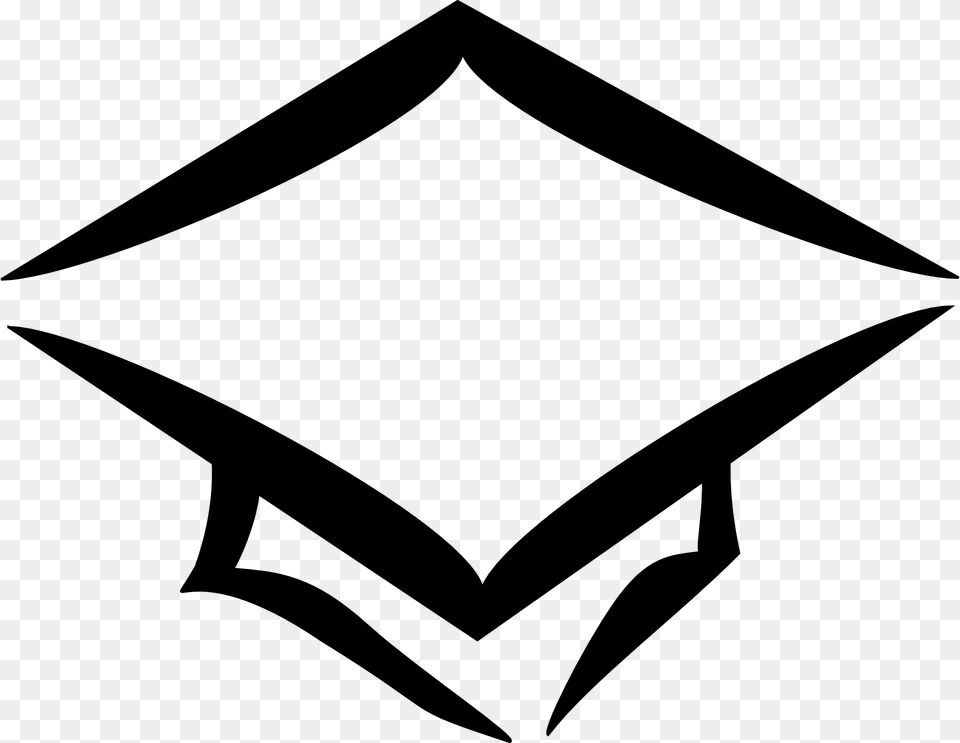 Square Academic Cap Graduation Ceremony Clip Art, Stencil, Logo, Blade, Dagger Free Png Download