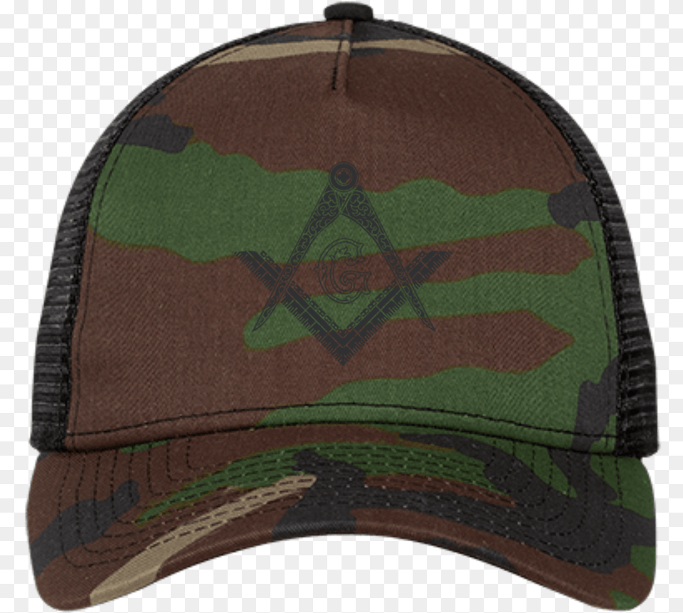 Square Amp Compass Black Logo Hat Trucker Hat, Baseball Cap, Cap, Clothing, Military Png