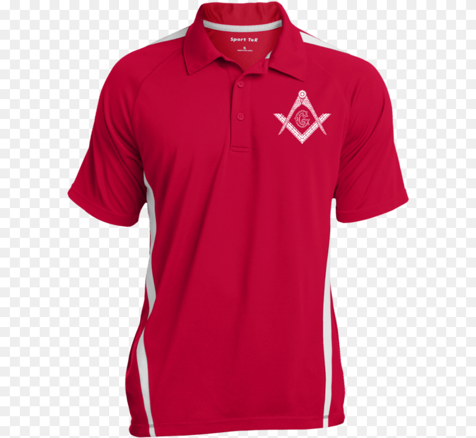 Square Amp Compass Colorblock 3 Button Polo Polo Shirt, Clothing, T-shirt Free Png