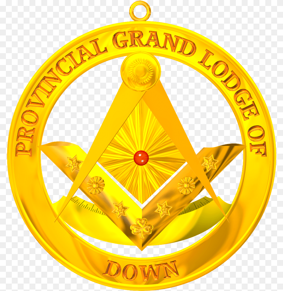 Square Amp Compasses Set Emblem, Badge, Logo, Symbol, Gold Png