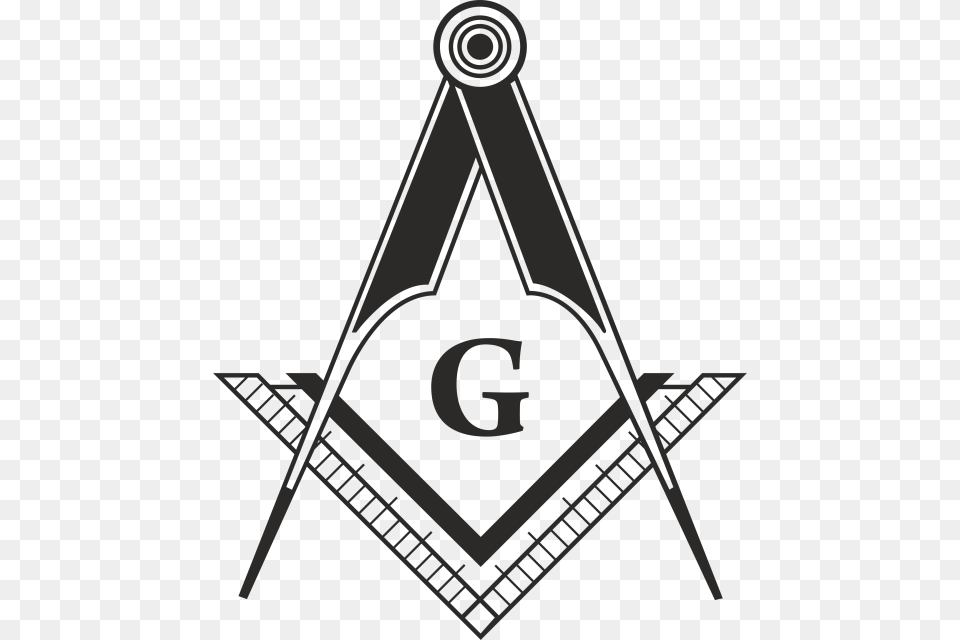 Square And Compasses Black And White, Symbol Free Transparent Png
