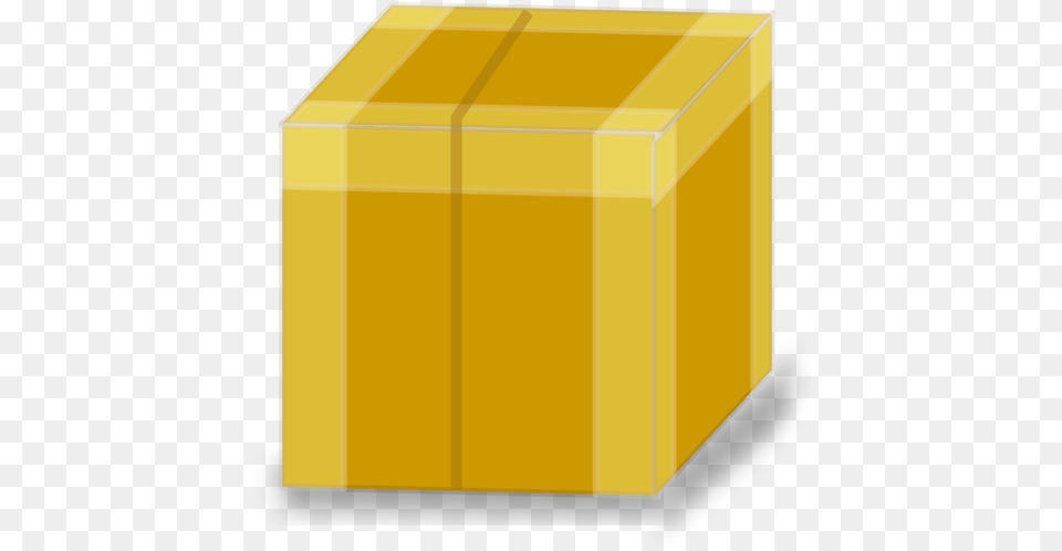 Square Angle Yellow Clipart Cargo Clipart, Box, Cardboard, Carton, Mailbox Png
