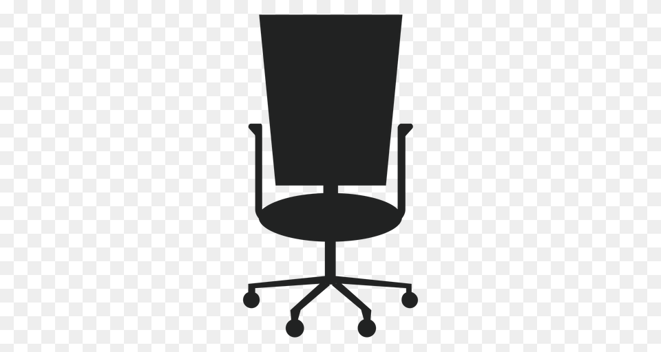 Square Back Office Chair Icon, Furniture Free Png