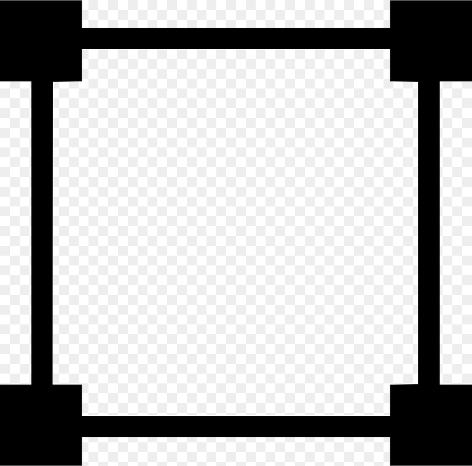 Square Border Curve Dot Object Area Icon White Board, Electronics, Screen, Text Free Png Download