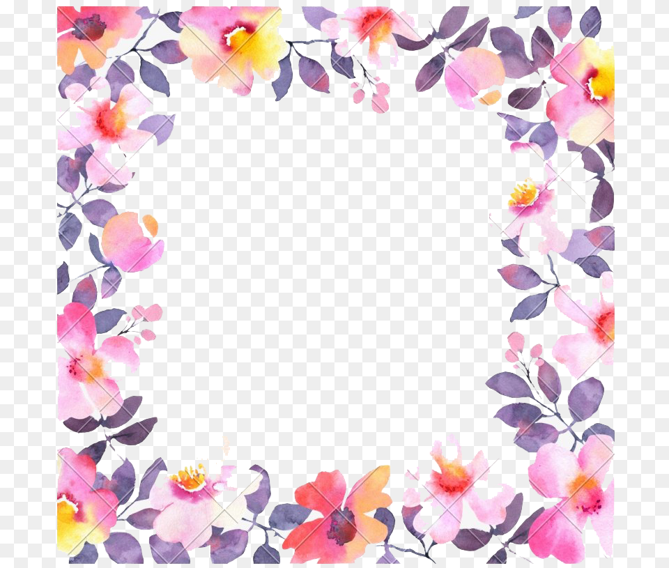 Square Christmas Frame Background Flower Frame Square, Art, Floral Design, Graphics, Pattern Free Png Download