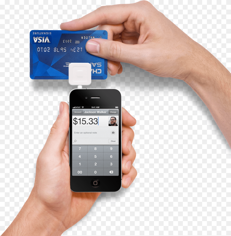 Square Credit Card Reader Square Payments, Text, Credit Card, Person, Electronics Free Transparent Png