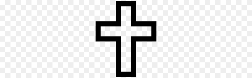 Square Cross Outline Sticker Png