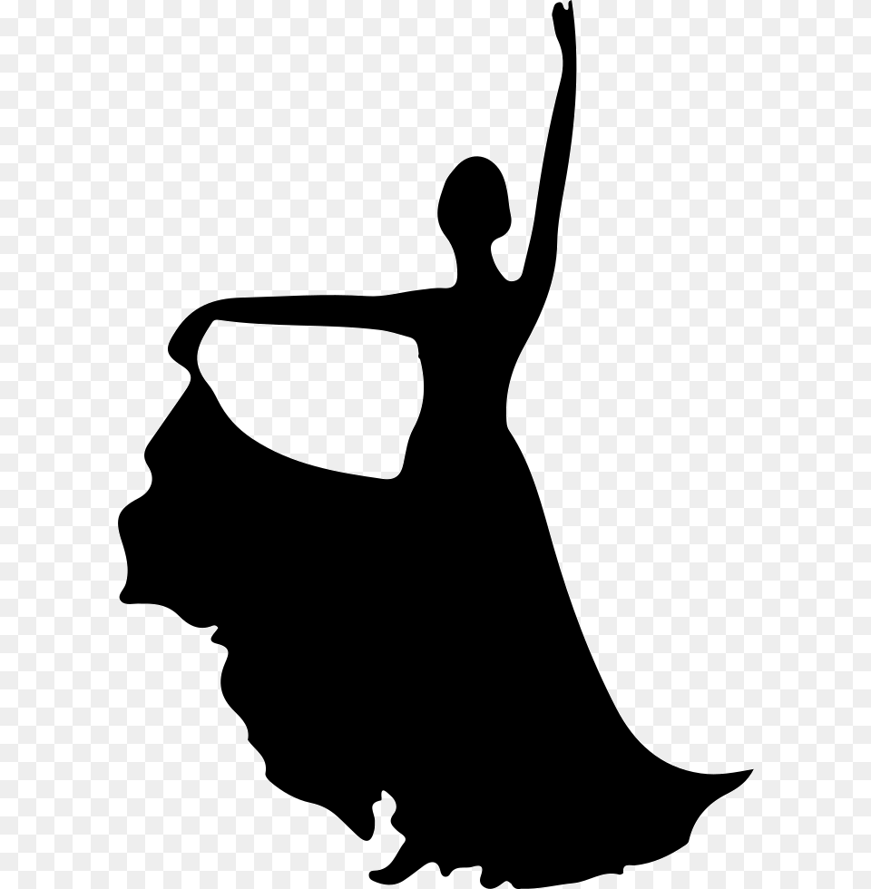 Square Dance Transparent Flamenco Dancer Silhouette, Person, Dancing, Leisure Activities, Adult Free Png Download