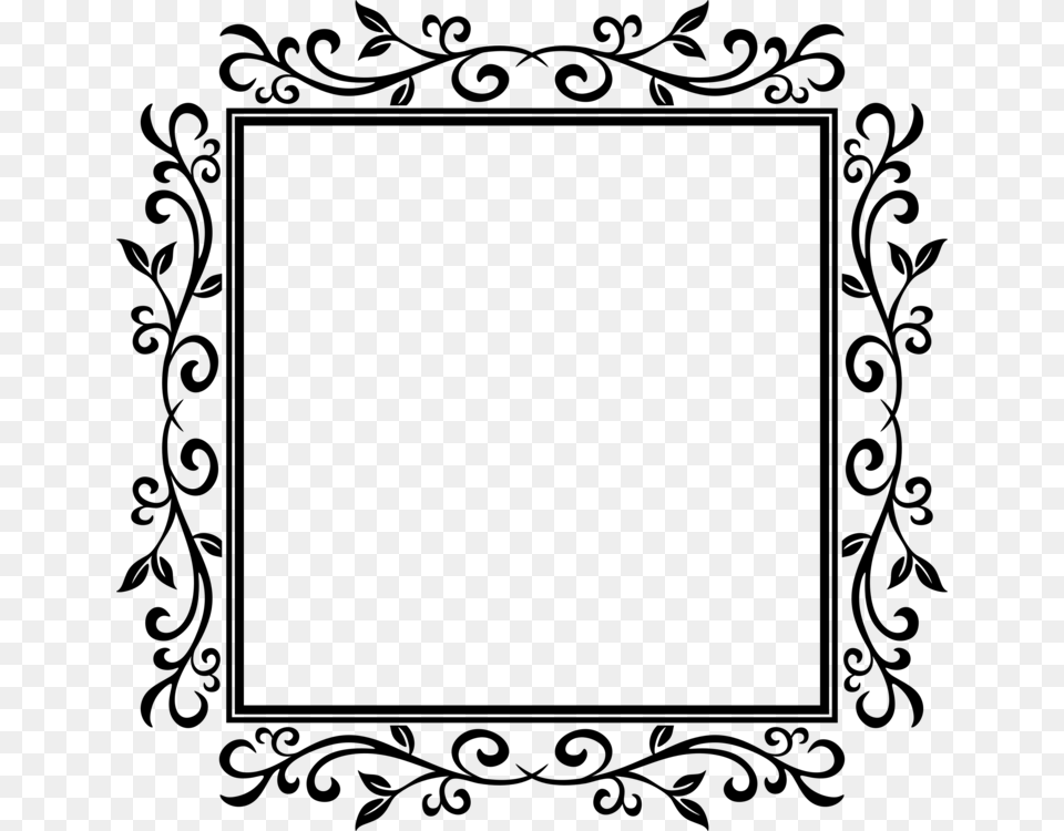 Square Das Kleine Gespenst Motif Octagon Picture Frames, Gray Free Transparent Png