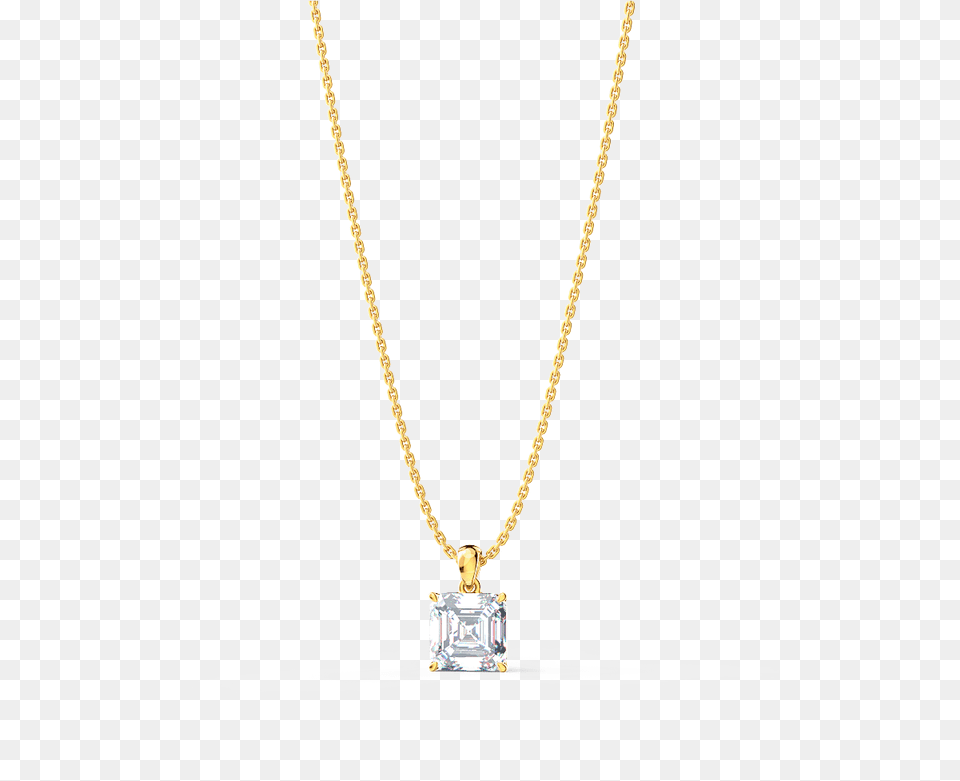 Square Emerald Cut Diamond Pendant Necklace, Accessories, Gemstone, Jewelry, Locket Free Transparent Png