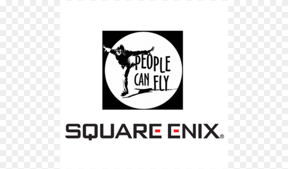 Square Enix, Logo, Person, Stencil, People Free Png Download