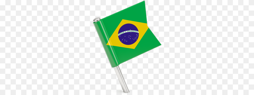 Square Flag Pin Brazil Flag Free Transparent Png