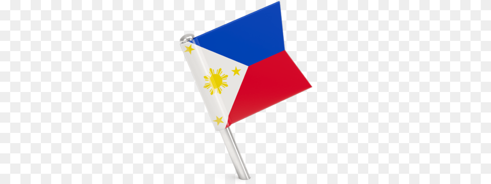 Square Flag Pin Icon Philippine Flag, Philippines Flag Free Transparent Png