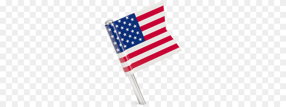 Square Flag Pin Usa Flag Pin Icon, American Flag Free Png Download