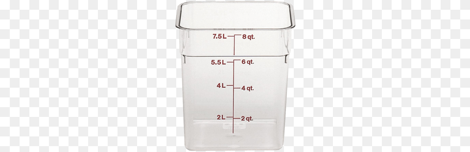 Square Food Storage Container Cambro Camsquare 8 Quart Food Container Clear, Cup, Mailbox, Chart, Plot Png Image