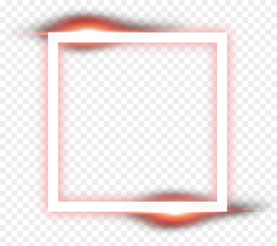 Square Frame Neon Light Effect Free Png