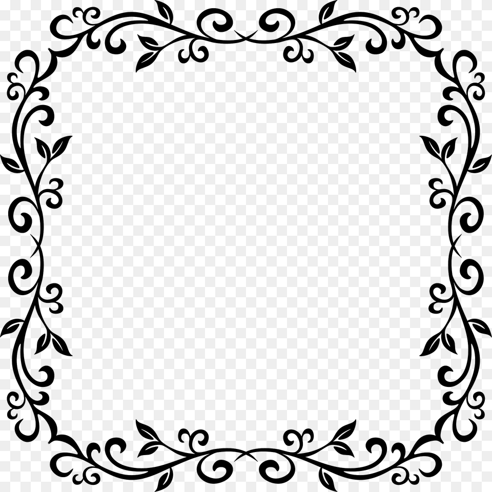 Square Frame5 Clipart, Art, Floral Design, Graphics, Pattern Free Png