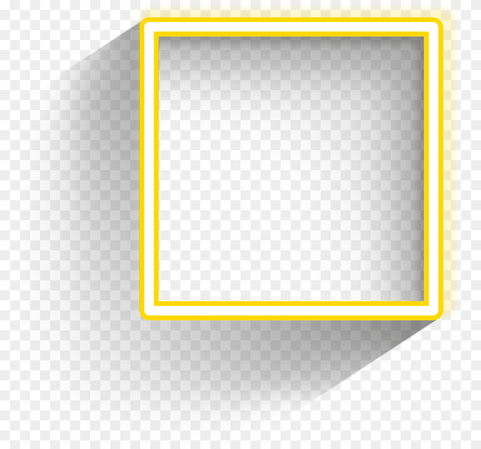 Square Freetoedit Frame Yellow Border Geometric Geometr Plot, Blackboard Png Image