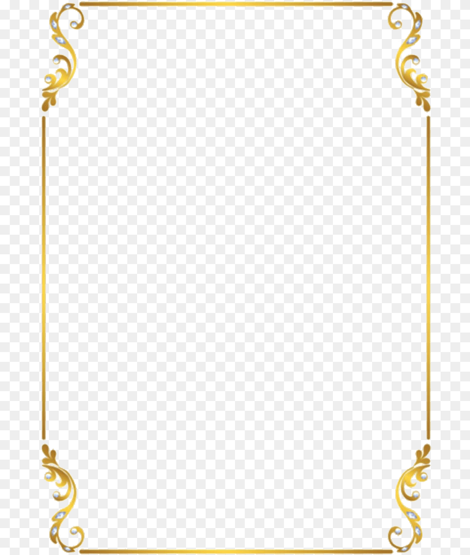 Square Golden Frame Border Image Png