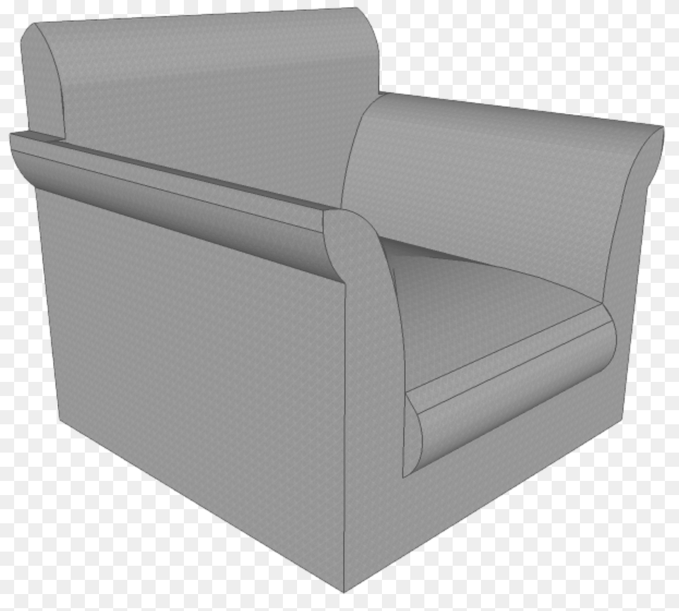 Square Gray Living Room Armchair Clipart, Couch, Furniture, Mailbox, Chair Png