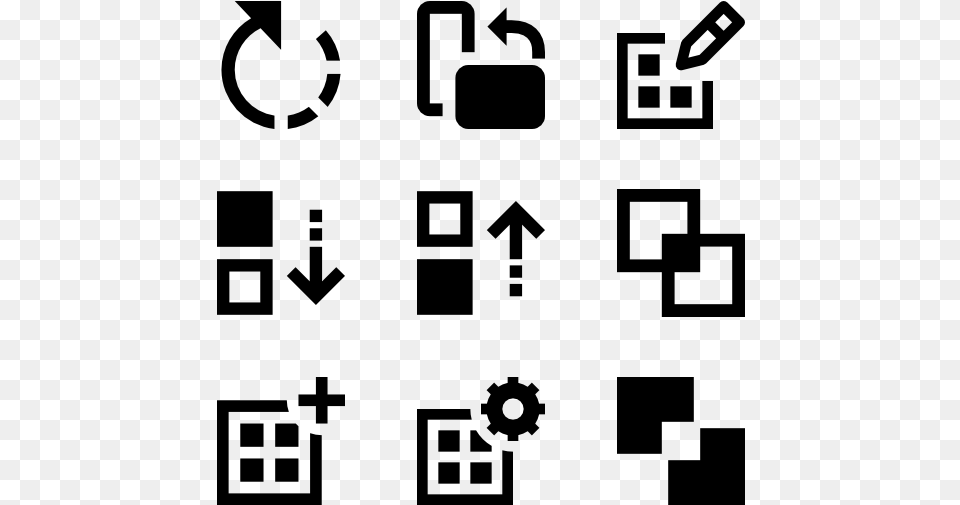 Square Icon For Action, Gray Free Transparent Png