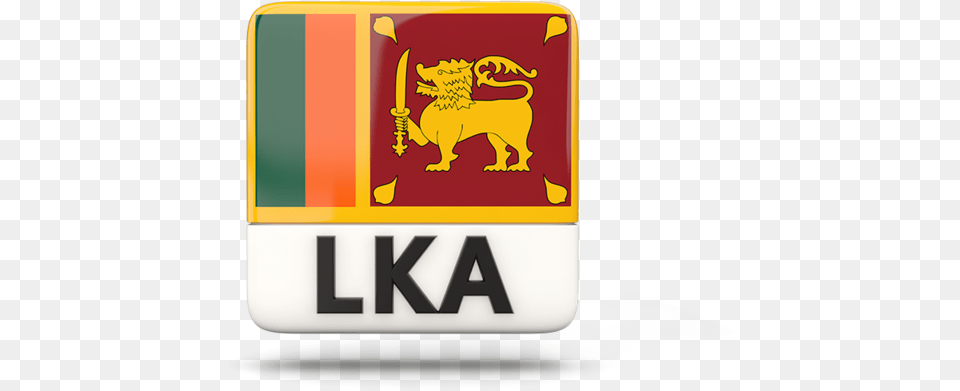 Square Icon With Iso Code Flag Of Sri Lanka, Logo Png Image