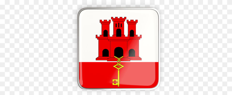 Square Icon With Metallic Frame Happy National Day Gibraltar, Altar, Architecture, Building, Church Png