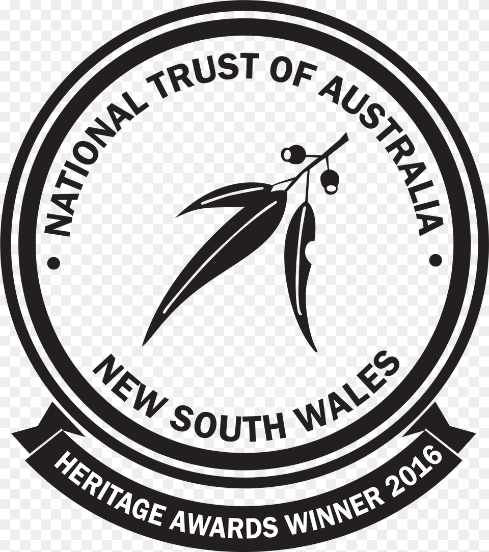 Square Image Containing Circular Logo With Gumleaf National Trust Heritage Award, Blade, Dagger, Knife, Weapon Free Png Download