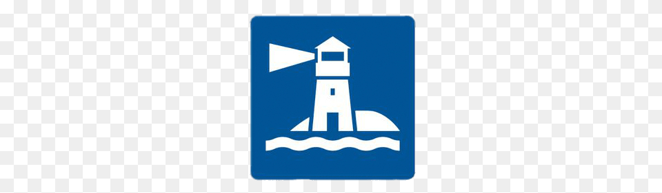 Square Lighthouse Sticker, Sign, Symbol, Road Sign Free Transparent Png