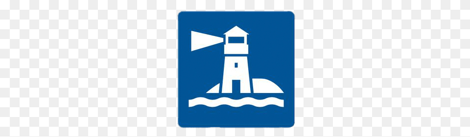 Square Lighthouse Sticker Sign, Symbol, Road Sign Free Transparent Png