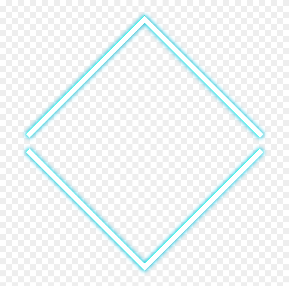 Square Lines Geometry Neon Glow Light Minimalism Triangle Free Png Download