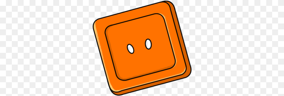 Square Orange Button, Adapter, Electronics Free Png