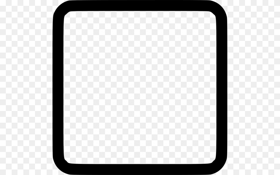 Square Outlined, White Board Png Image