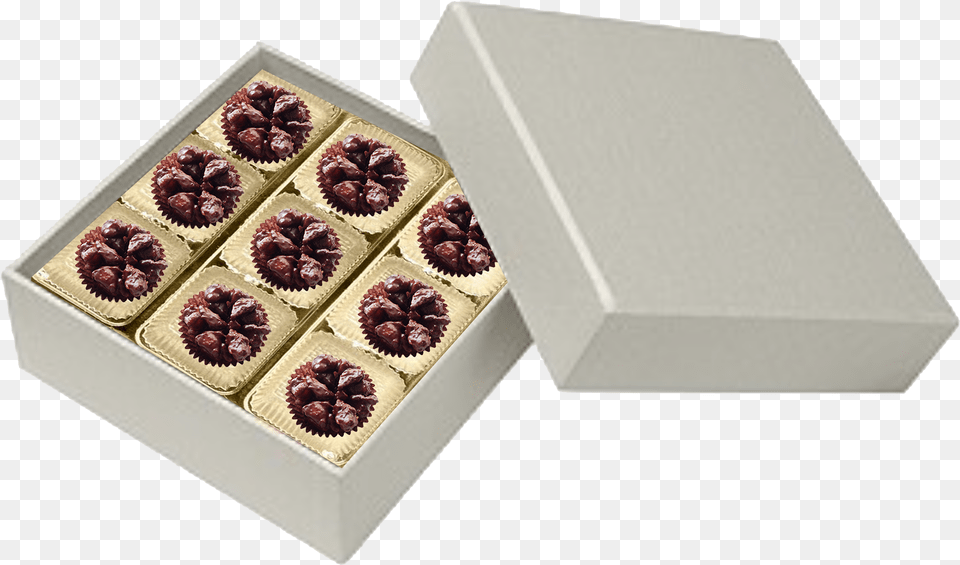 Square Pearl 9 Piece Of Macadamia Nuts Lava Rock Giri Choco, Chocolate, Dessert, Food, Box Free Transparent Png